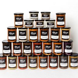 Bild enthält, Food, Jam, Box, Can, Tin, Bottle, Cosmetics, Perfume