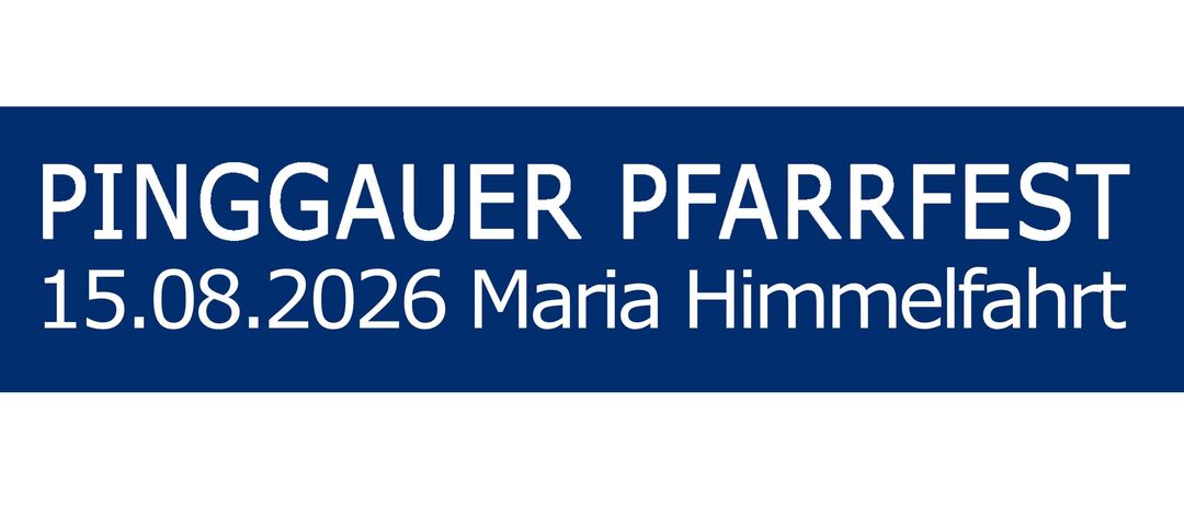 Ein blaues Schild mit weißem Text, das 'GAUER PFARR 026 Maria Himm' lautet. Der Text ist zentriert und scheint eine Kombination aus einem Namen und einem Ort zu sein.