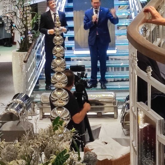Blazer, Coat, Jacket, Potted Plant, Staircase, Formal Wear, Suit, Tie, Photography, Portrait
