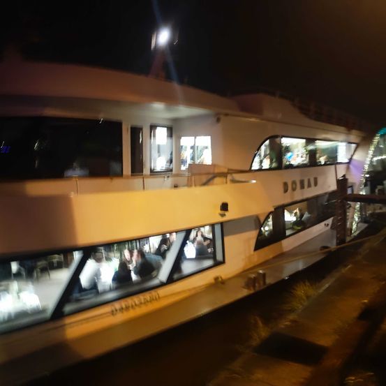 Vehicle, Yacht, Boat, Ferry, Face, Head, Person, Watercraft