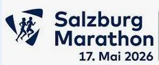 Das Logo des Salzburg Marathon zeigt eine laufende Figur und den Text 'Salzburg Marathon 17. Mai 2026.'