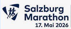 Das Logo des Salzburg Marathon zeigt eine laufende Figur und den Text 'Salzburg Marathon 17. Mai 2026.'