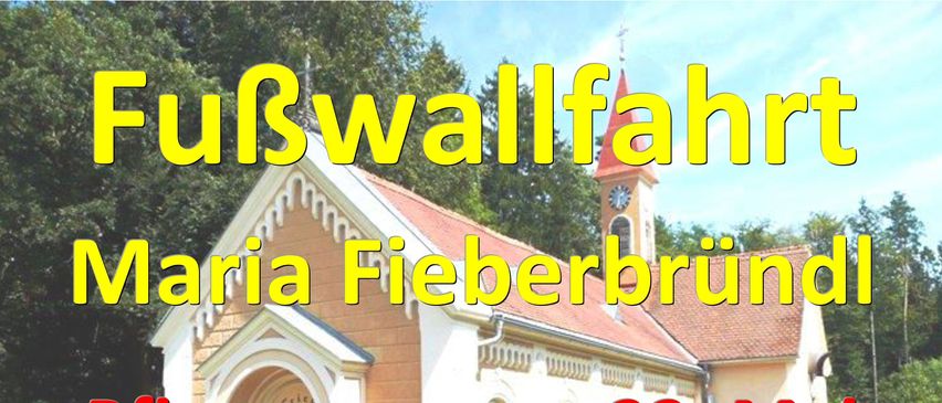 Fusswallfahrt nach Maria Fieberbrünn am Samstag, 23. um 12.00 Uhr an der Pfarrkirche. Der Pfarrgemeinderat Ilz und Pfarrer loan Bilc laden herzlich ein.