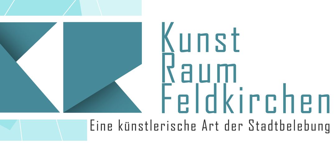 Ein modernes Logo mit einem dreieckigen Design in Blau und Weiß. Der Buchstabe 'K' ist mit scharfen Winkeln stilisiert. Darunter steht 'Eine künstlerische' in Fettdruck.