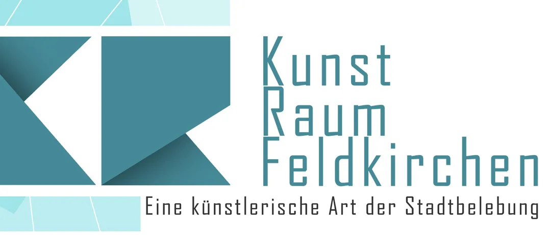 Ein abstraktes geometrisches Design mit einem weißen Dreieck und einem blauen Parallelogramm auf weißem Hintergrund. Der Text 'Eine künstle' steht in einer modernen Schrift unter den Formen.