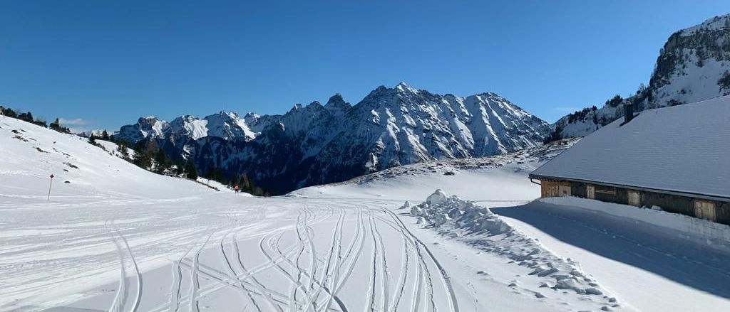 Bild enthält, Nature, Outdoors, Snow, Scenery, Leisure Activities, Person, Skiing, Sport