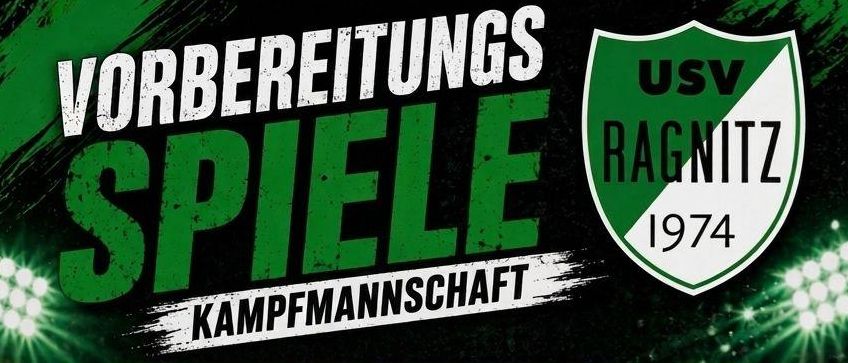 Plakat für Ragnitz-Fußballspiele im Juli 1974 mit Datum, Gegnern und Orten.