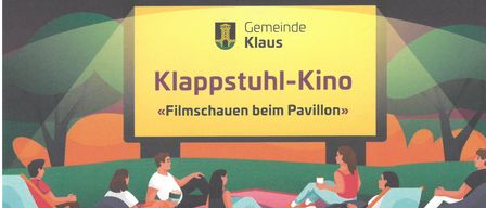 In diesem Jahr präsentieren die Filmszene Klaus und die Gemeinde Klaus ihr beliebtes „Klapstuhlkino“ beim Pavillon, das im vergangenen Jahr großen Anklang gefunden hat. Unter dem Motto „Klapstuhlkino“ zeigen wir im August an vier aufeinanderfolgenden Samstagen tolle Filme. Es ist für jeden etwas dabei!