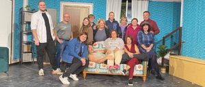 Image contains, Groupshot, Person, People, Pants, Couch, Adult, Male, Man, Baby, Face