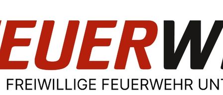 Das rote und schwarze Logo lautet 'WER' und darunter steht 'ILLIGE FEUERWE', wahrscheinlich für einen Feuerwehr- oder Rettungsdienst.