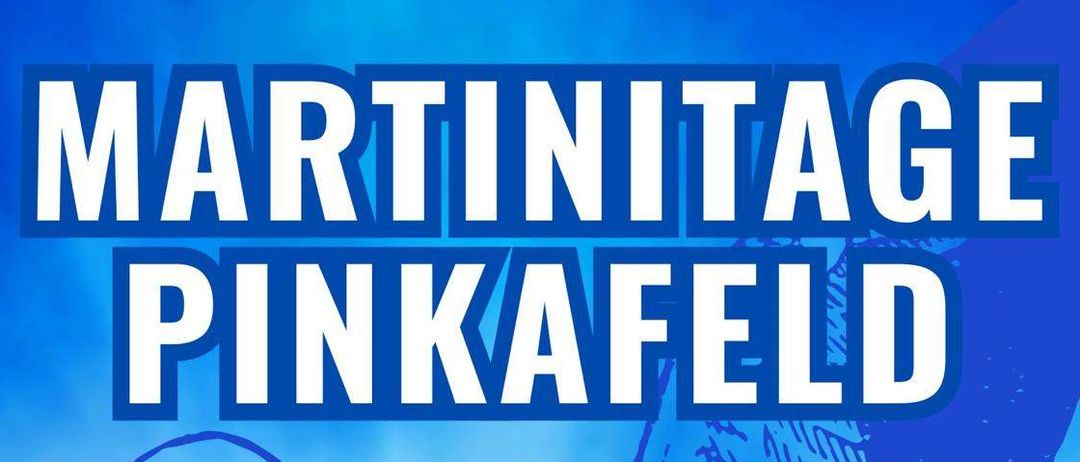 Ein Veranstaltungsplakat für Pinkafeld mit Vogeldesign. Termine: 13.-16. November. Features: Die Wuppa, Eiersparer, Stadtkapelle, MV Gscheidt, Flex, DJ Francesco, Aushilfe, Martinikirtag, Laternen Umzug.