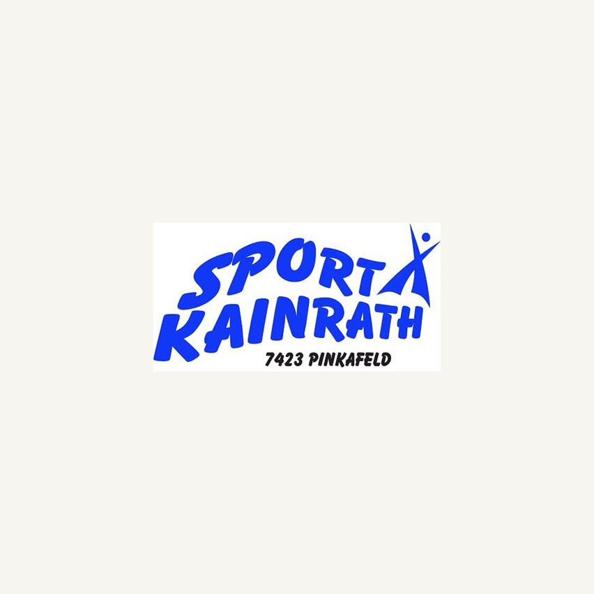 Logo für Sport Kainrath, ein Sportgeschäft in 7423 Pinkafeld. Das Logo zeigt den Namen des Geschäfts in Blau auf weißem Hintergrund.