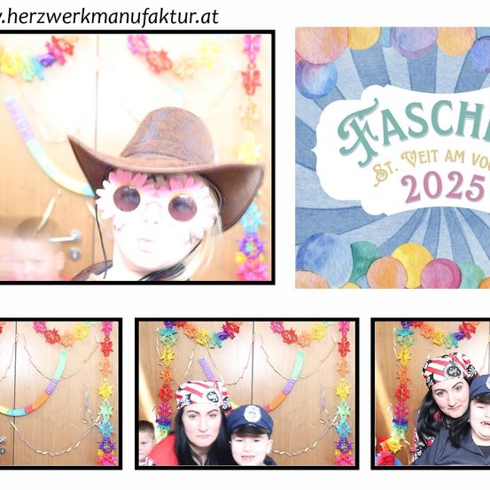 Bild enthält, Hat, Collage, Adult, Female, Person, Woman, Face, Portrait, Balloon, Photo Booth