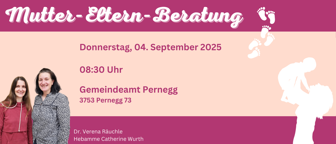 Eine Seniorenberatung ist für den 4. September 2025 um 15:00 Uhr in Pernegg geplant. Veranstaltet von Catherine Wurth.