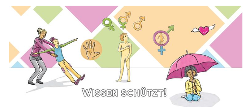 Einladung zur Informationsveranstaltung für Eltern und Bezugspersonen von 0 bis 10-jährigen Kindern zur sexuellen Bildung und zum Schutz vor sexueller Gewalt.