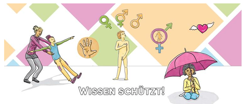 Einladung zur Informationsveranstaltung für Eltern und Bezugspersonen von 0 bis 10-jährigen Kindern zur sexuellen Bildung und zum Schutz vor sexueller Gewalt.