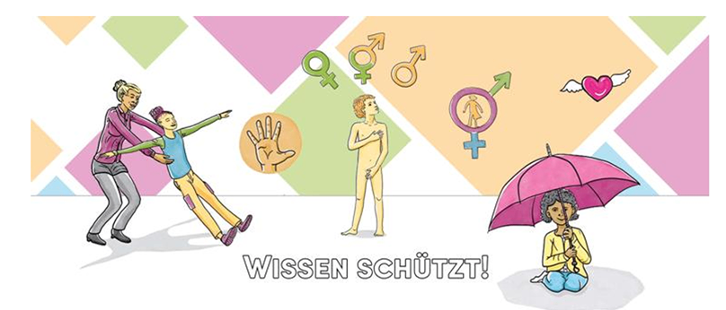 Einladung zur Informationsveranstaltung für Eltern und Bezugspersonen von 0 bis 10-jährigen Kindern zur sexuellen Bildung und zum Schutz vor sexueller Gewalt.