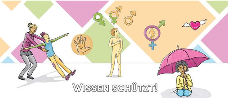 Einladung zur Informationsveranstaltung für Eltern und Bezugspersonen von 0 bis 10-jährigen Kindern zur sexuellen Bildung und zum Schutz vor sexueller Gewalt.