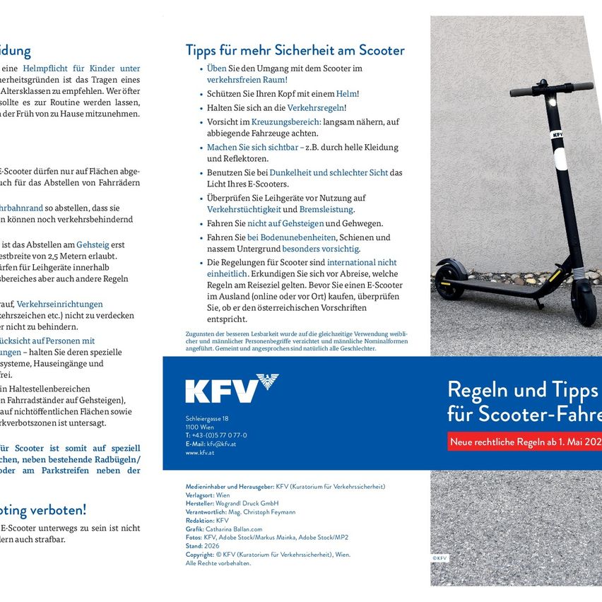 Das Dokument bietet Tipps für mehr Sicherheit beim Rollerfahren, betont die Bedeutung von Helmen, Einhaltung von Verkehrsregeln und Vermeidung von Alkohol oder Drogen. Es empfiehlt auch die Verwendung von Lichtern und reflektierender Kleidung bei schlechter Sicht.