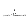 Ein Logo mit einem Ring mit Diamant, begleitet von dem Text 'Juwelier T. Hammerschmid'.