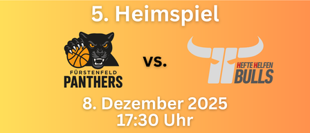 Heimspiel Nummer 5. Panthers gegen Frankfurt. 3. Dezember 2025, 17:30 Uhr.