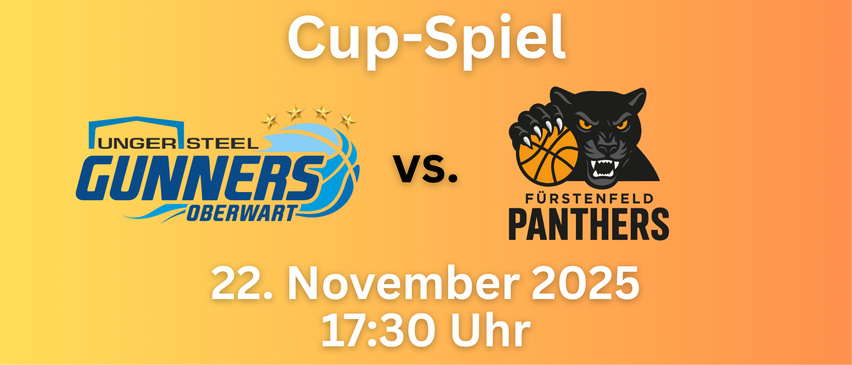 Ein Basketball-Pokalspiel zwischen zwei Teams, das für den 2. November 2022 um 17:30 Uhr angesetzt ist.