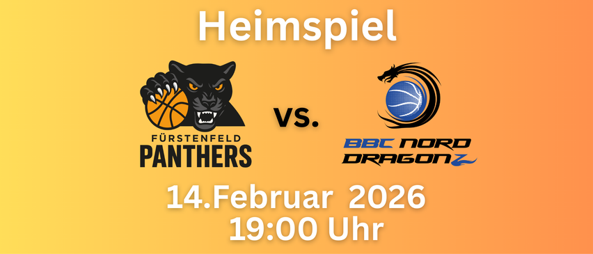 Heimspiel der Panthers. 14. Februar 2026, 19:00 Uhr.