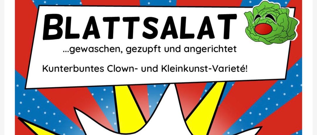 Plakat für eine Aufführung von FreieClownKunstWien, mit Glitzer Glamour Gloria, QR-Code für weitere Informationen. Datum: 19.09.2026, Zeit: 20:00, Ort: Kunstwerkstatt Tulln.