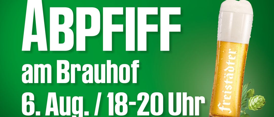 Ein grüner Hintergrund mit weißem Text, der 'BPFFFF' und 'rauhof' lautet. Darunter befindet sich ein Zeitbereich von 18-20 Uhr.