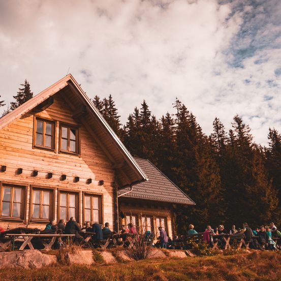 Bild enthält, Architecture, Building, Housing, House, Person, Cabin, Plant, Tree