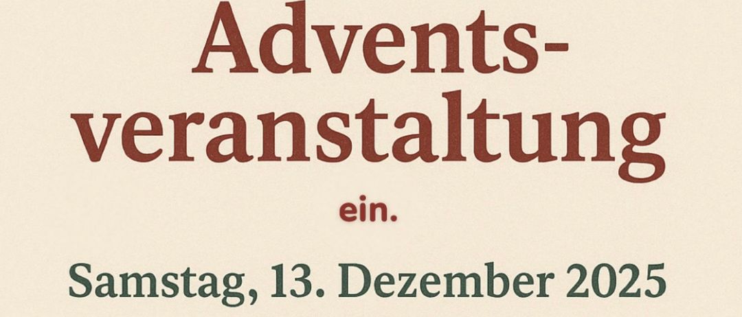 Eine Einladung zu einer Adventsveranstaltung des Fremdenverkehrs- und Verschönerungsvereins HÖLL am Samstag, 13. Dezember 2025 um 17:00 Uhr im Gemeindehaus. Inklusive Glühwein, Kinderpunsch und Langos.