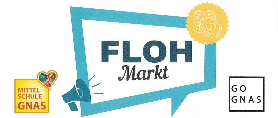 Plakat für die Flohmarkt-Veranstaltung. Es enthält einen Zeitplan, Veranstaltungsortdetails und eine Spendenbitte. Datum und Uhrzeit sind für Freitag, 26. Juni 2026, von 9:00 Uhr bis 16:00 Uhr festgelegt. Standgebühr beträgt 15€. Die Veranstaltung wird von Rossmann GmbH Hall ausgerichtet.