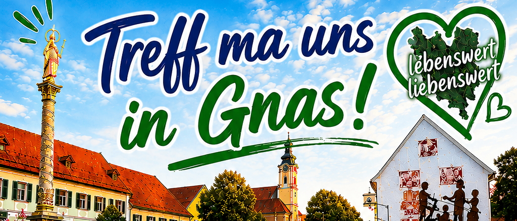 Plakat mit Veranstaltungsterminen und Aktivitäten. Veranstaltungen umfassen Musik, Grillabend, Familienspaß und besondere Eröffnungen. Termine von Juni bis September, mit Veranstaltungsorten in Gnas.