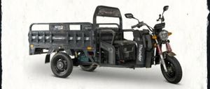 Das Elektro-Lastendreirad Nero PRO ist die leistungsstarke Version des Nero Thunders, ausgestattet mit einem 1.500W Motor und einer Höchstgeschwindigkeit von 45 km/h. Ideal für längere Strecken bietet es eine Reichweite von 50-80 km bei einer Ladezeit von 6-8 Stunden. Die klappbare Ladefläche trägt bis zu 500 kg, und große Luftreifen sowie eine Scheibenbremse vorne sorgen für optimale Sicherheit. Das Fahrzeug erfordert einen Führerschein.