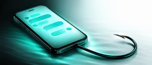 Ein modernes Smartphone mit Symbolen auf dem Bildschirm, das an ein Ladegerät angeschlossen ist, mit einem hellblauen Reflekt auf einem weißen Hintergrund.