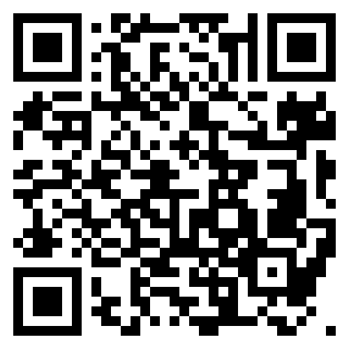 Ein QR-Code wird auf weißem Hintergrund angezeigt. Er besteht aus schwarzen Quadraten und Linien, die in einem Rastermuster angeordnet sind.