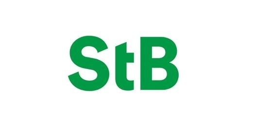 Das Bild zeigt das grüne 'StB' Logo auf weißem Hintergrund. Die Buchstaben 'StB' sind in einer modernen, serifenlosen Schriftart gestaltet.