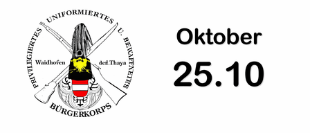 Das Bild zeigt das Logo der Unformiertes U. Beywaetheren Thaya mit dem Datum 25. Oktober 2010.