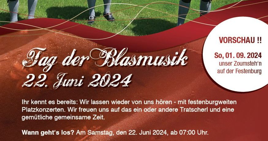 Bild enthält, Advertisement, Poster, Person, Brass Section, Horn, Musical Instrument, Tuba, People