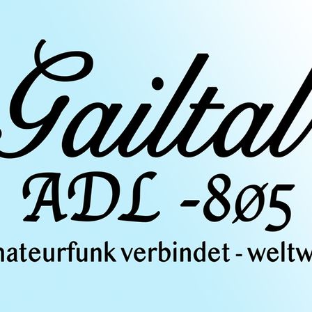 Das Bild zeigt das Logo für Gaultal ADL -805, mit einem blauen Dreieckssymbol, gefolgt von dem Text Gaultal ADL -805 und einem Slogan in Deutsch darunter.