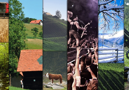 Bild enthält, Collage, Tree, Building, Person, Housing, Wheel, Wood, Cow, Outdoors, Nature