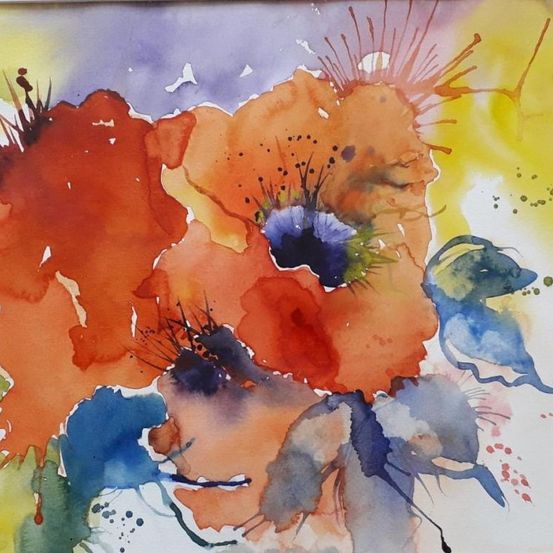 Image contains, Art, Modern Art, Painting, Canvas, Animal, Canine, Dog, Mammal, Pet