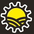 Ein schwarzer Hintergrund mit einem gelben Zahnrad-Logo und dem Text 'ARD RONNER 188 23 23' und 'PHILIPP KU 0660 / 44'. Das Zahnrad-Logo hat eine Sonne in der Mitte.
