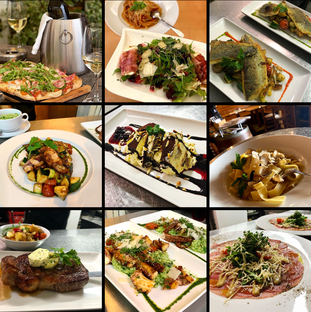 Food, Lunch, Meal, Dish, Pizza, Food Presentation, Plate, Cup, Cafeteria, Restaurant