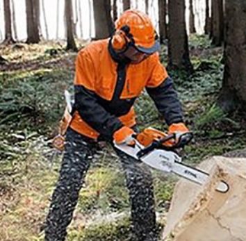 Bild enthält, Device, Person, Worker, Chain Saw, Tool, Adult, Male, Man