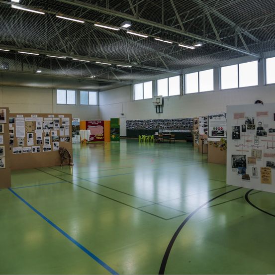 Floor, Flooring, Architecture, Building, Indoors, Warehouse, Sport, Volleyball, Volleyball Game