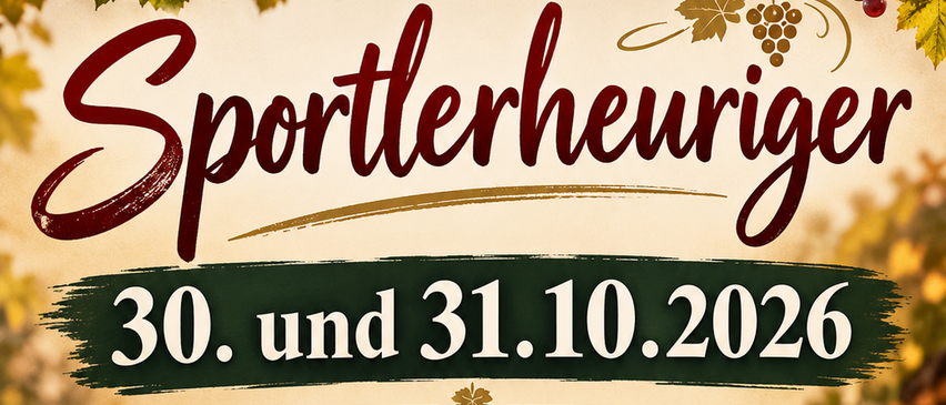Plakat für die Sportlehrereuriguer-Veranstaltung am 30. und 31. Oktober 2026 mit einem Weinglas, Trauben und Herbstblättern.