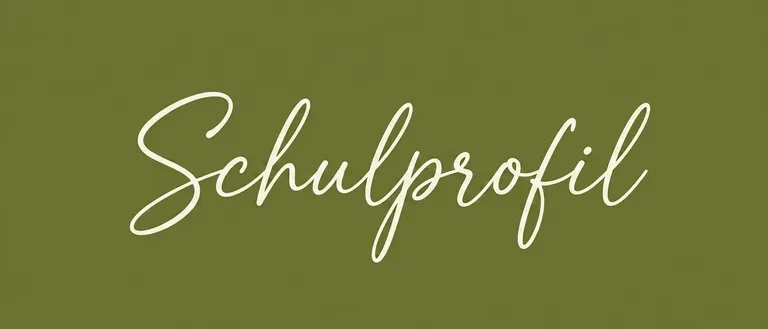 Auf einem grünen Hintergrund steht weißer kursiver Text, der 'Schulprofi' bildet.