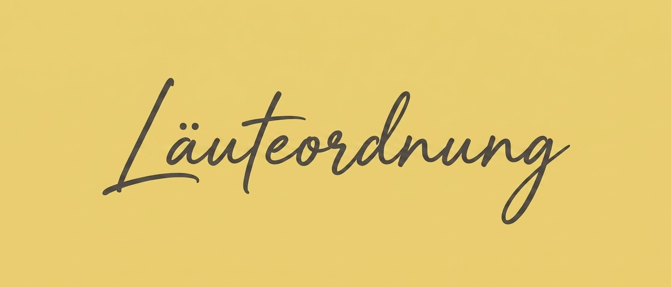 Ein gelber Hintergrund mit dem Wort 'lainteoardning' in kursiver schwarzer Schrift.
