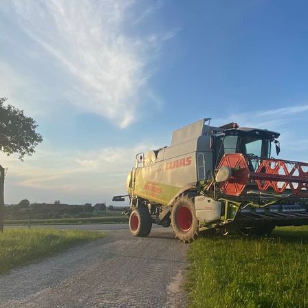 Bild enthält, Nature, Outdoors, Bulldozer, Machine, Wheel, Transportation, Vehicle, Sky, Truck